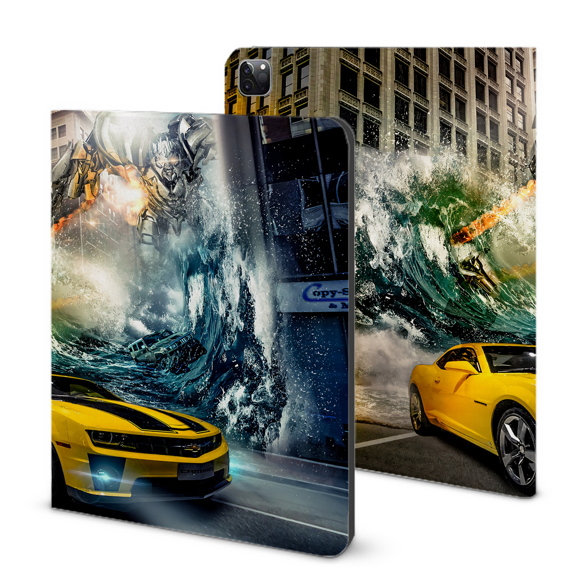 （画像用） Transformers トランスフォーマー IPad ケース ブック型 PUレザー TPU 耐衝撃 軽量 薄型 ペン収納なし 全面保護 IPad 各モデル対応